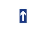 单行路标志