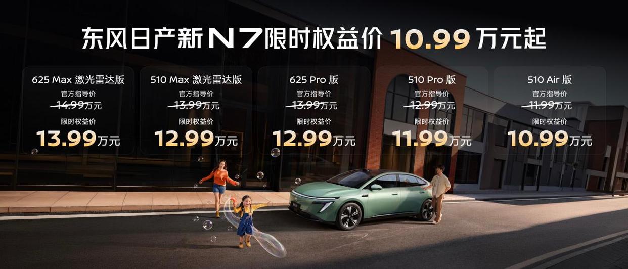 10.99万元起！东风日产新N7上市