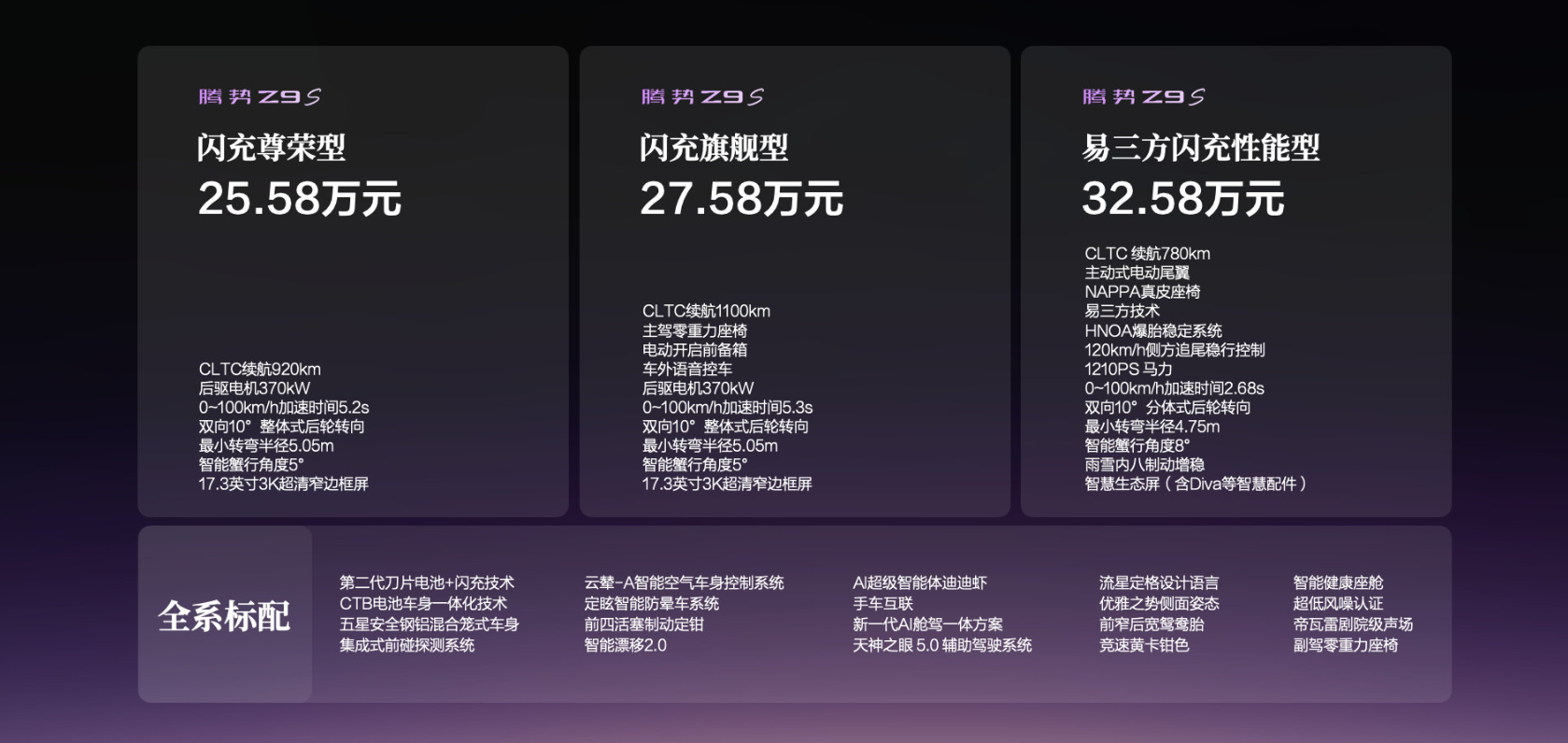 25.58万元起!腾势Z9S正式上市