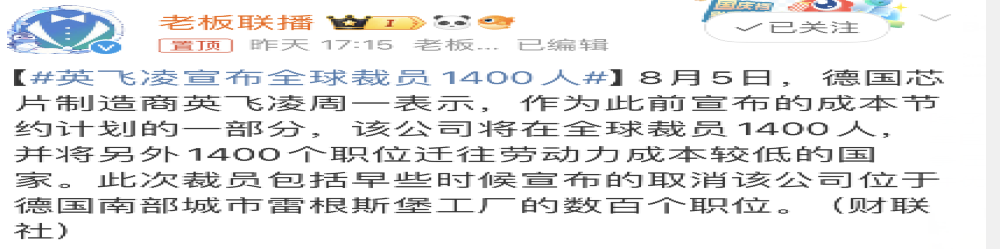 利润大跌！又一巨头宣布裁员1400人