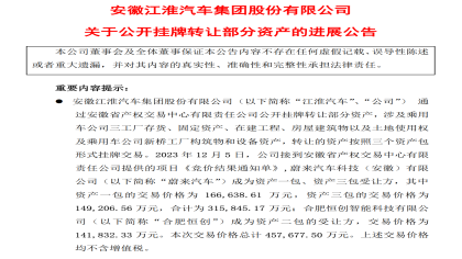 蔚来工厂完成转让！