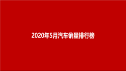5月汽车销量排名总榜|@汽车行业关注