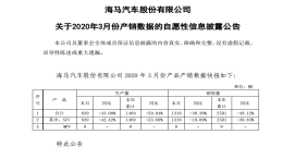 扭亏为盈的海马一季度销量不足2000辆