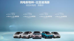 首款搭载新标车型，比亚迪海豚预售9.68万元起