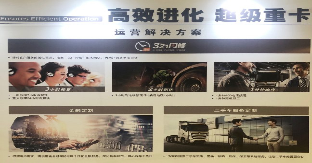 福田戴姆勒汽车发布“321闪修”服务承诺 遇到故障真正第一时间解决