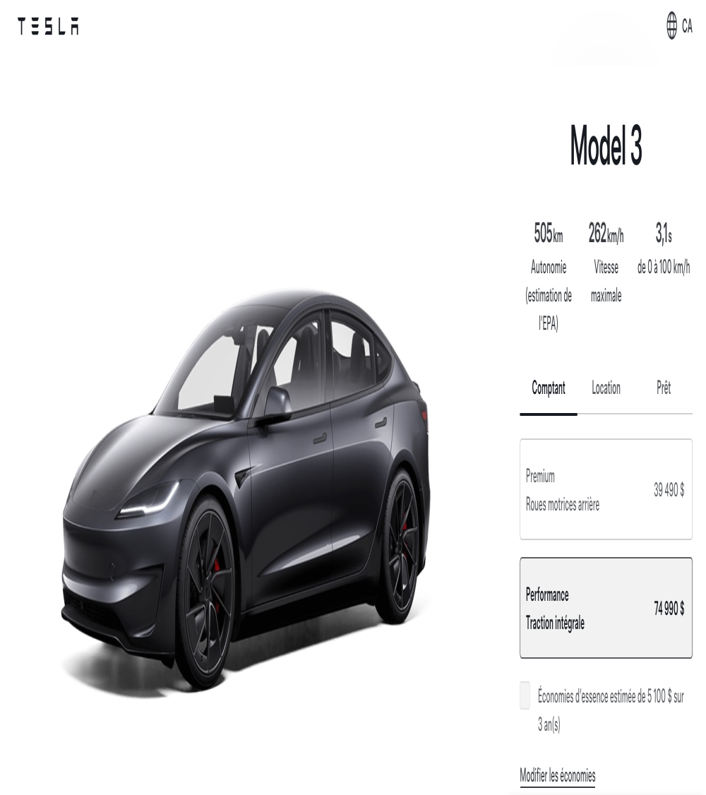 特斯拉加拿大Model 3突然大幅降价！比中国还低