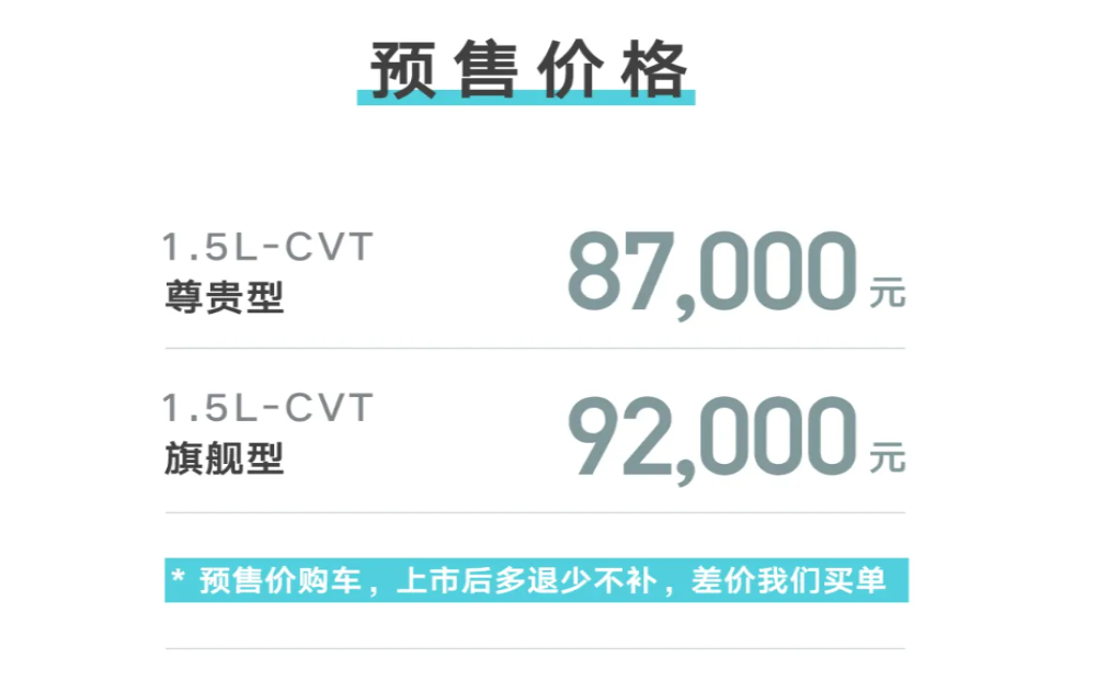 多退少不补！新一代帝豪预售价8.7万元起