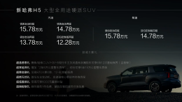 长城汽车最大SUV！全新哈弗H5售12.28万元起