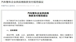 车企供应商账款支付规范倡议来了！多家车企响应