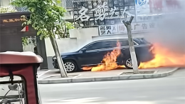 某新能源SUV车型停车状态起火