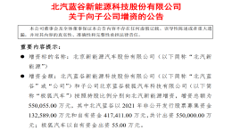 销量暴涨却难逃亏损，北汽蓝谷“大手笔”输血