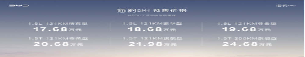 海豹DM-i 6号上市，能否抢占传统B级车市场？