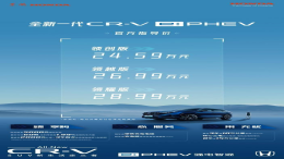 本田全新CR-V e:PHEV上市！售价24.59万元起