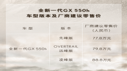 全新一代雷克萨斯上市，售77.8万元起