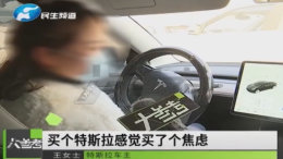 买特斯拉结果续航“打骨折”,女车主4S店用大喇叭维权