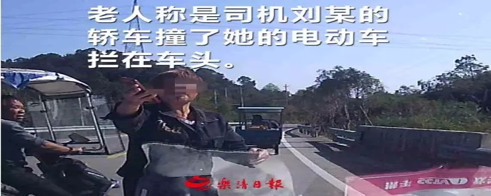浙江乐清司机好心扶起倒地“伤者”却被赖上，行车记录仪证清白