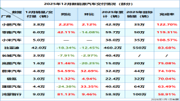 新势力年度销量公布！仅零跑小鹏小米完成目标