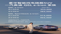 35.3万元起！奥迪Q6L e-tron家族正式预售