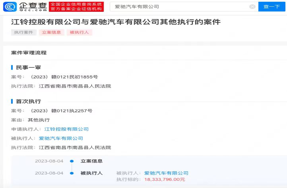 命悬一线！爱驰汽车再陷险境
