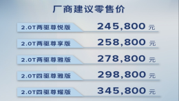 2.0T+8AT！中期改款冒险家售24.58万元起