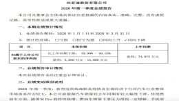 比亚迪利润大幅下滑，新能源汽车销量急速下降