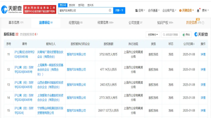 某造车新势力8.6亿股权被冻结