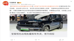 某国产电动车突发刹车故障！官方回应