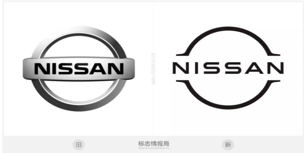 日产汽车偏平化新LOGO曝光