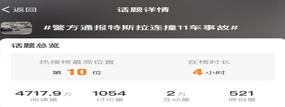 官方通报！特斯拉连撞11车事故