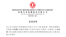 东风集团股份发布盈利预警，上半年净利润下滑60%