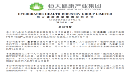 新能源业务拖累，恒大健康预测2019年亏损49亿元
